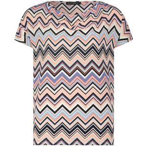 Betty Barclay top met all over print roze/donkerblauw