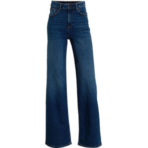 anytime wide leg jeans donkerblauw