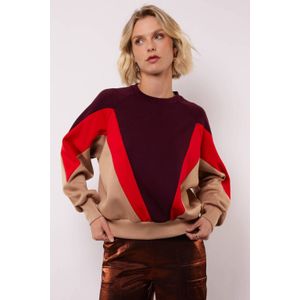 FLURESK sweater donkerrood