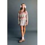 Mango Kids trui roze grof gebreid