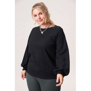 Miss Etam Plus top zwart