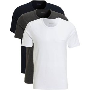 BOSS ondershirt (set van 3) wit/grijs/zwart