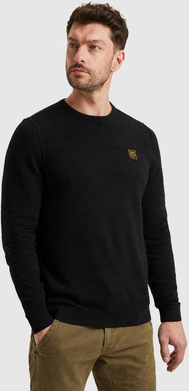 PME Legend - Trui - Blauw - Ronde Hals - Lange Mouw