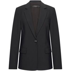 Claudia Sträter travelstof regular blazer zwart