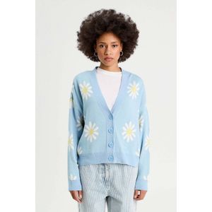 Cache Cache gebreid vest blauw