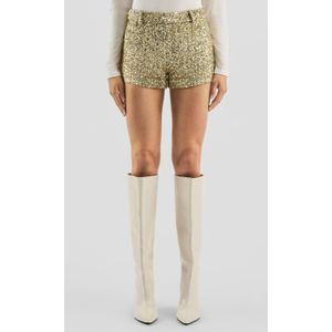 Broek - Goudkleurig - QS x Vanessa Mai - Korte Broeken