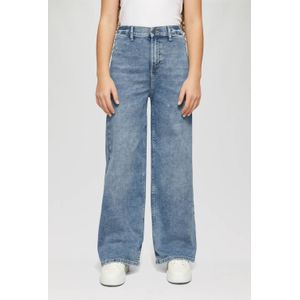 s.Oliver wide leg high waist jeans medium blue denim