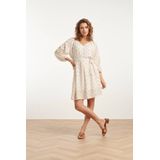 Smashed Lemon - 25014 - Jurk - Zigzagprint - 3/4 Mouwen