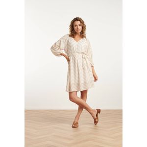 Smashed Lemon - 25014 - Jurk - Zigzagprint - 3/4 Mouwen