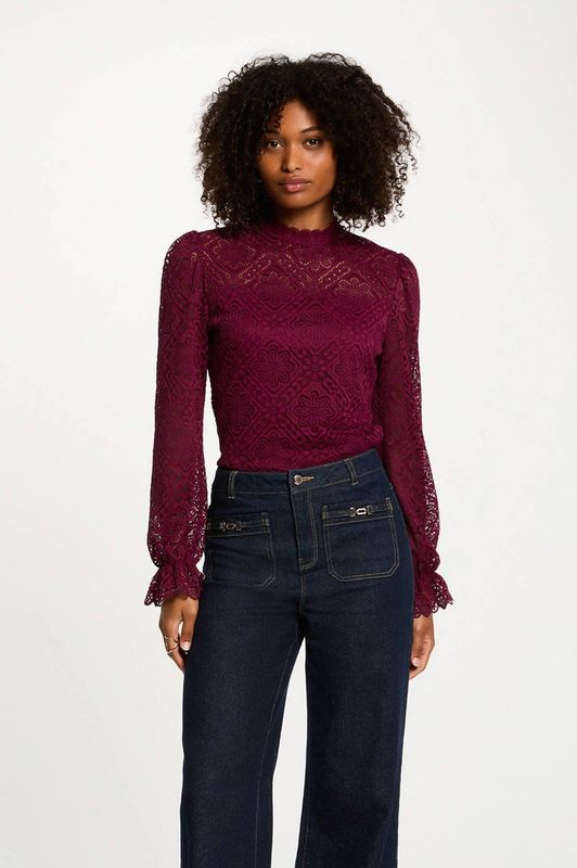 Morgan - Blouse 'TYRIA' - Bordeaux - Blouseshirt