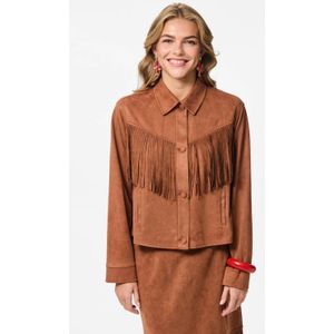 Tessa van Montfoort x PIECES x Wehkamp jasje bruin