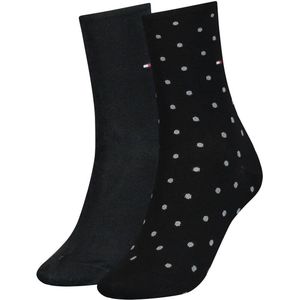 Tommy Hilfiger sokken met stippen - set van 2 zwart