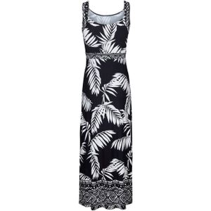Miss Etam maxi jurk met all over print zwart/wit