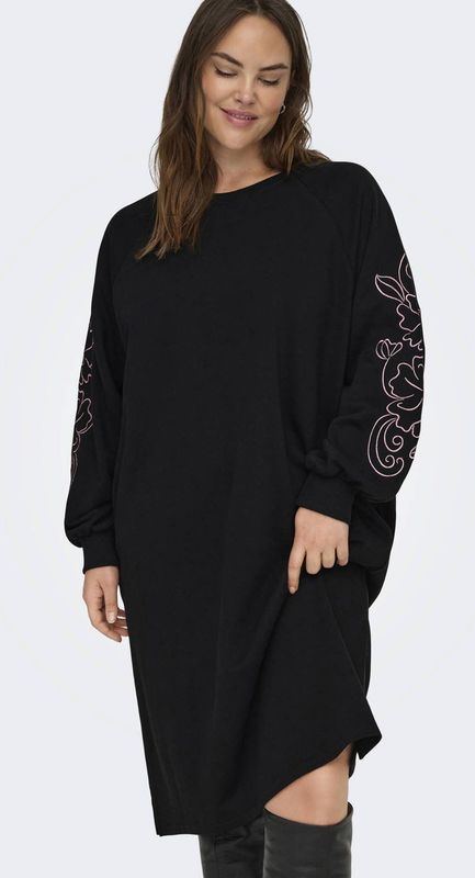 ONLY CARMAKOMA mini jurk zwart