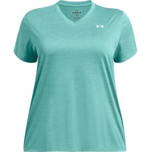 Under Armour Plus Size T-shirt Tech Twist V-Neck turquoise