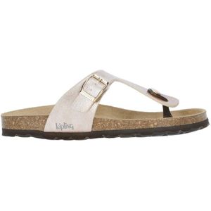 Kipling Pilar 3 teenslippers champagne