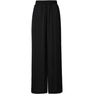 Q/S by s.Oliver high waist wide leg broek zwart