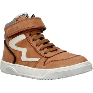 Develab leren sneakers cognac