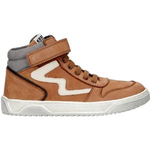 Develab leren sneakers cognac