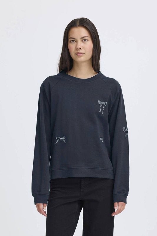 ICHI - IHMARROT - Sweater - Donkerblauw