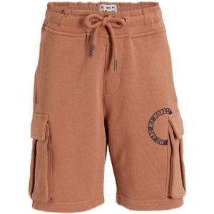 Me & My Monkey cargo short Mitchel met printopdruk bruin