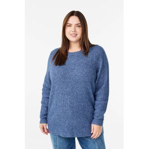 Zizzi gebreide trui blauw