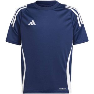 adidas Performance Junior voetbalshirt Tiro donkerblauw/wit