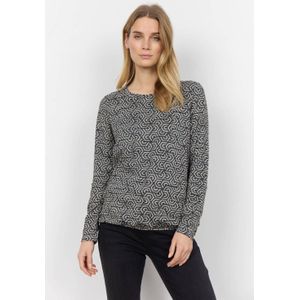 Soyaconcept top GALINA met grafische print zwart/wit