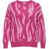 ONLY CARMAKOMA gebreide trui roze