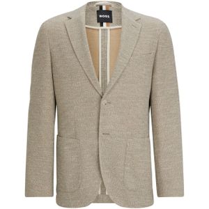 BOSS gemêleerd regular fit colbert C-Jaye-J-241 light beige