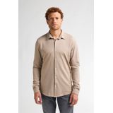 Petrol - Overhemd - Kaki - Heren - Slimfit - Lange Mouwen