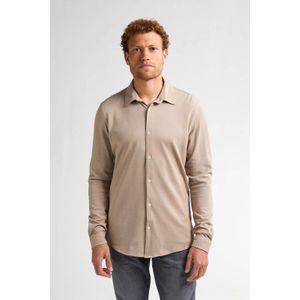 Petrol - Overhemd - Kaki - Heren - Slimfit - Lange Mouwen