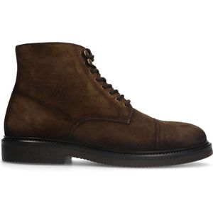 Manfield suède veterboots bruin