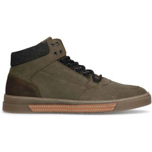 Manfield Suède Sneakers Groen