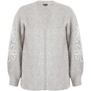 Exxcellent gebreid vest beige