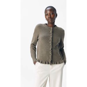 Object - Objelva Re Knit - Cardigan - Morel/melange - Dames