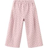 Mango Kids gebloemde casual broek roze