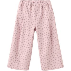 Mango Kids gebloemde casual broek roze