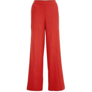 WE Fashion high waist loose fit broek rood