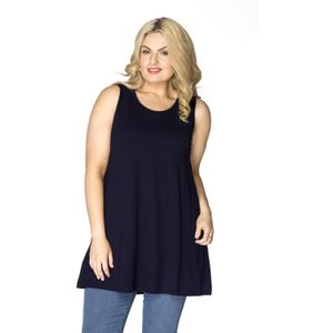 Tops - Effen - Mouwloos - Ronde Hals - Losse Pasvorm - Katoen