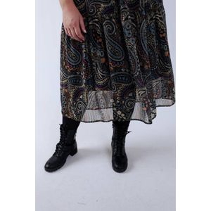 Paprika A-lijn jurk multi