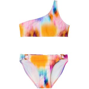 NAME IT KIDS one shoulder bikini NKFZELIA roze/blauw/oranje