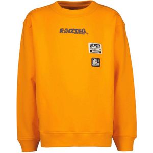 Raizzed sweater Oxnard met printopdruk feloranje