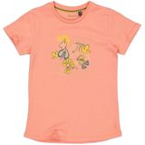 Quapi T-shirt BECKY met printopdruk lichtrood