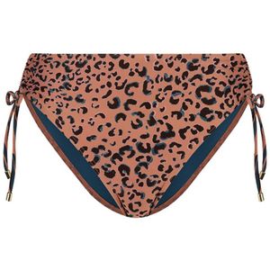 Cyell High Waist Bikinibroekje Bruin/Zwart/Petrol