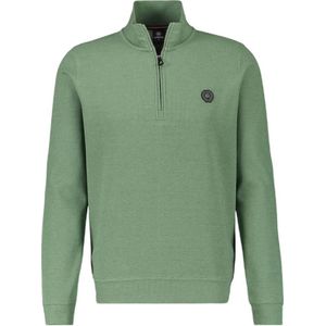LERROS sweater met logo sage green