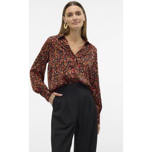 Vero Moda Blouse Vmrubia L s Shirt Wvn Btq Ga 10320035 Fire Whirl rubia Dames