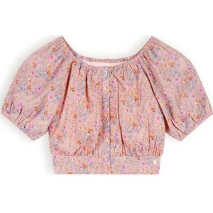 NONO gebloemde crop top Tomas roze/multicolor