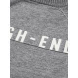 NIK&NIK gebreide trui met backprint grijs