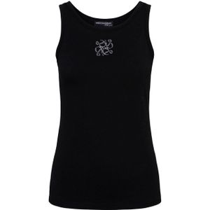 &Co Woman - Mouwloze Top - Zwart